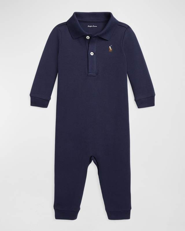 Boy's Pima Polo Coverall, Size 3M-18